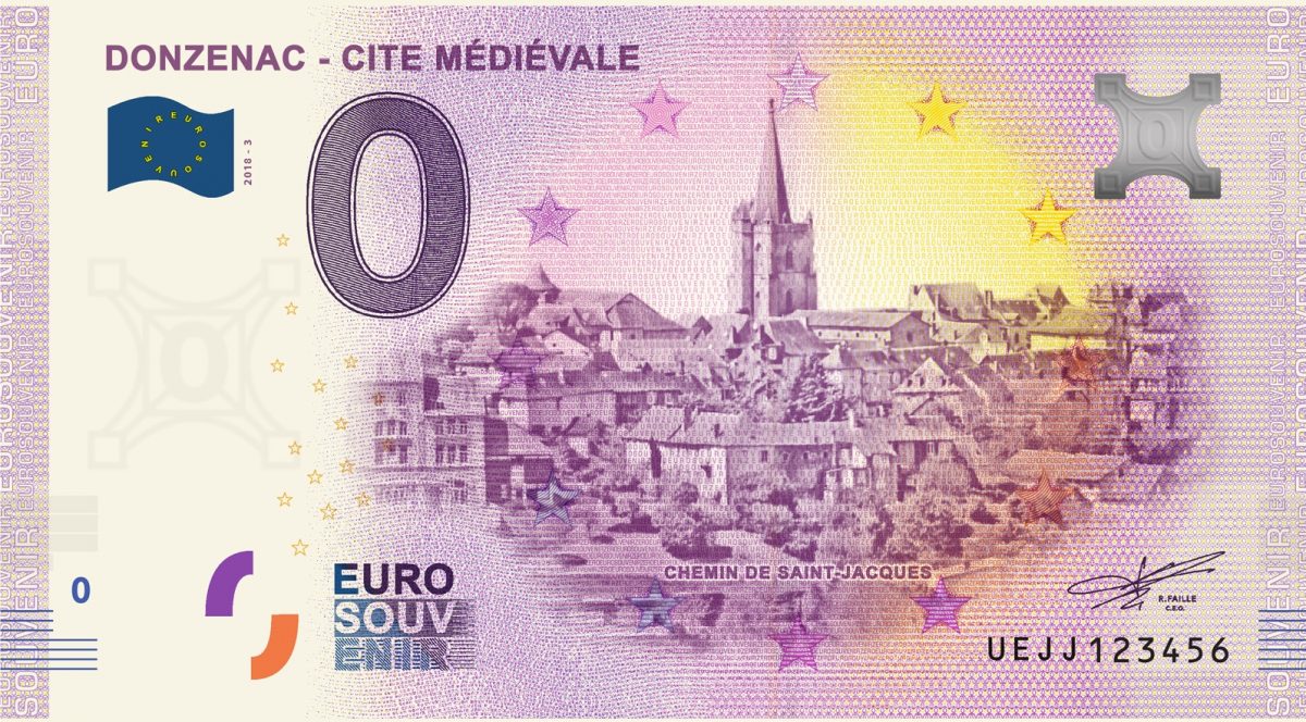 Recevez chez vous le billet de collection 0€ de Donzenac en Corrèze