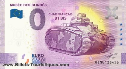 UENU 2022-1 MUSEE DES BLINDES CHAR FRANCAIS B1 BIS