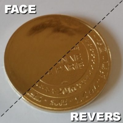 Médaille Souvenir Monnaie de Paris avec face lisse - N.G. ou C.A.N. – Image 4