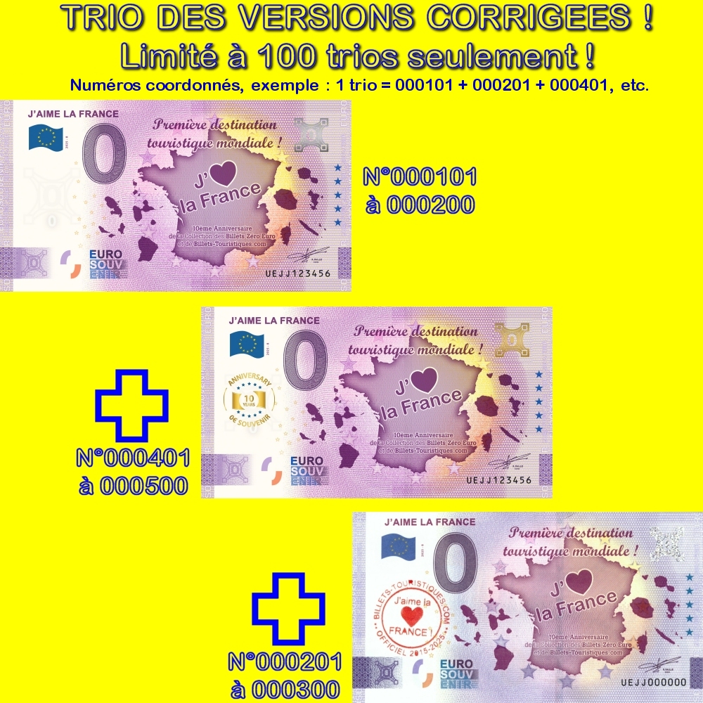 J'aime la France ! - TRIO des versions corrigées ! - UEJJ 2025-8