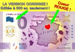 J'aime la France ! "Coeur ROUGE" 50ex. - La version corrigée ! - UEJJ 2025-8