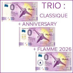 TRIO PREMIER VOL DU RAFALE A - 4 JUILLET 1986 - UEJJ 2025-9