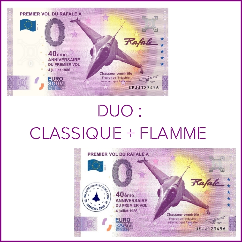 DUO PREMIER VOL DU RAFALE A - 4 JUILLET 1986 - UEJJ 2025-9