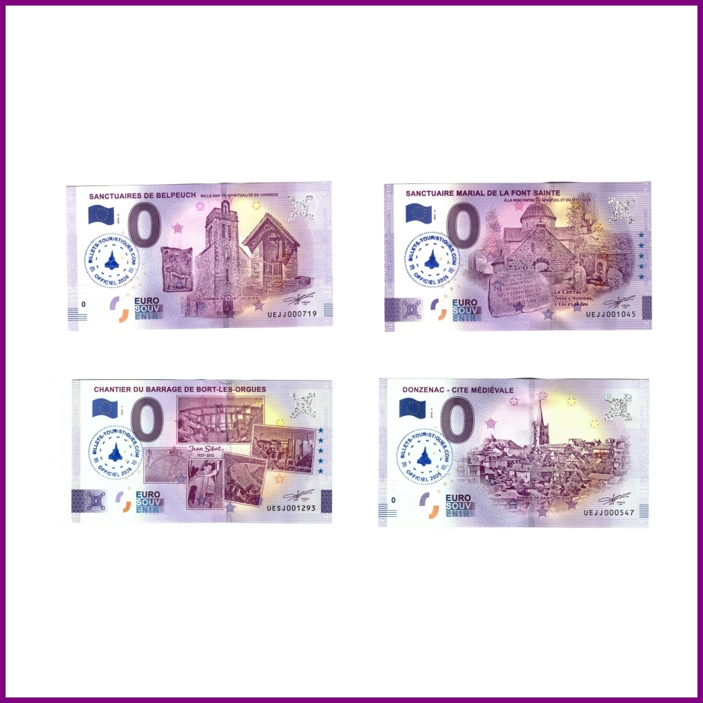 Lot des 4 Billets 0€ diffusés par notre Association avec Flamme Officielle 2026