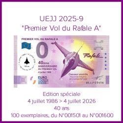 Premier Vol du Rafale A - Edition spéciale "40 ans" - UEJJ 2025-9 - 100 ex.