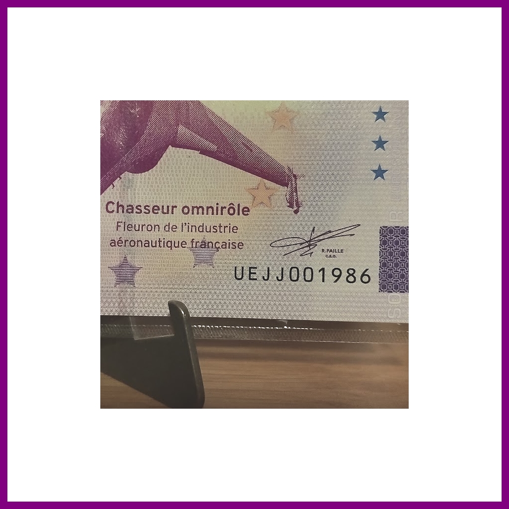 Premier Vol du Rafale A - Encart 04/07/1986 > 04/07/2026 - N°001986 & N°002026 - UEJJ 2025-9 - Exemplaire unique – Image 2