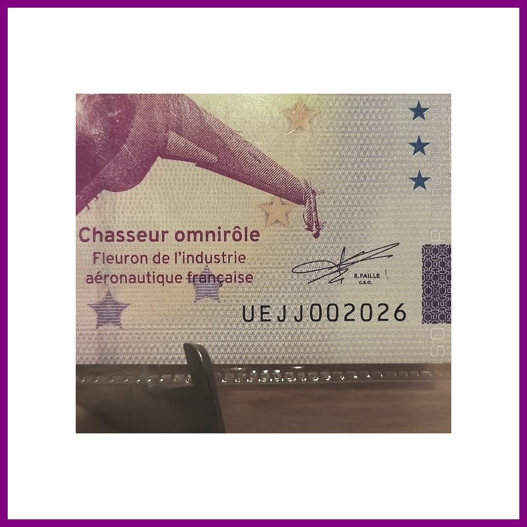 Premier Vol du Rafale A - Encart 04/07/1986 > 04/07/2026 - N°001986 & N°002026 - UEJJ 2025-9 - Exemplaire unique – Image 3