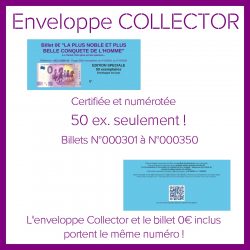 Enveloppe COLLECTOR "1er jour" 50ex. - LA PLUS NOBLE ET PLUS BELLE CONQUETE DE L'HOMME - UEJJ 2026-10
