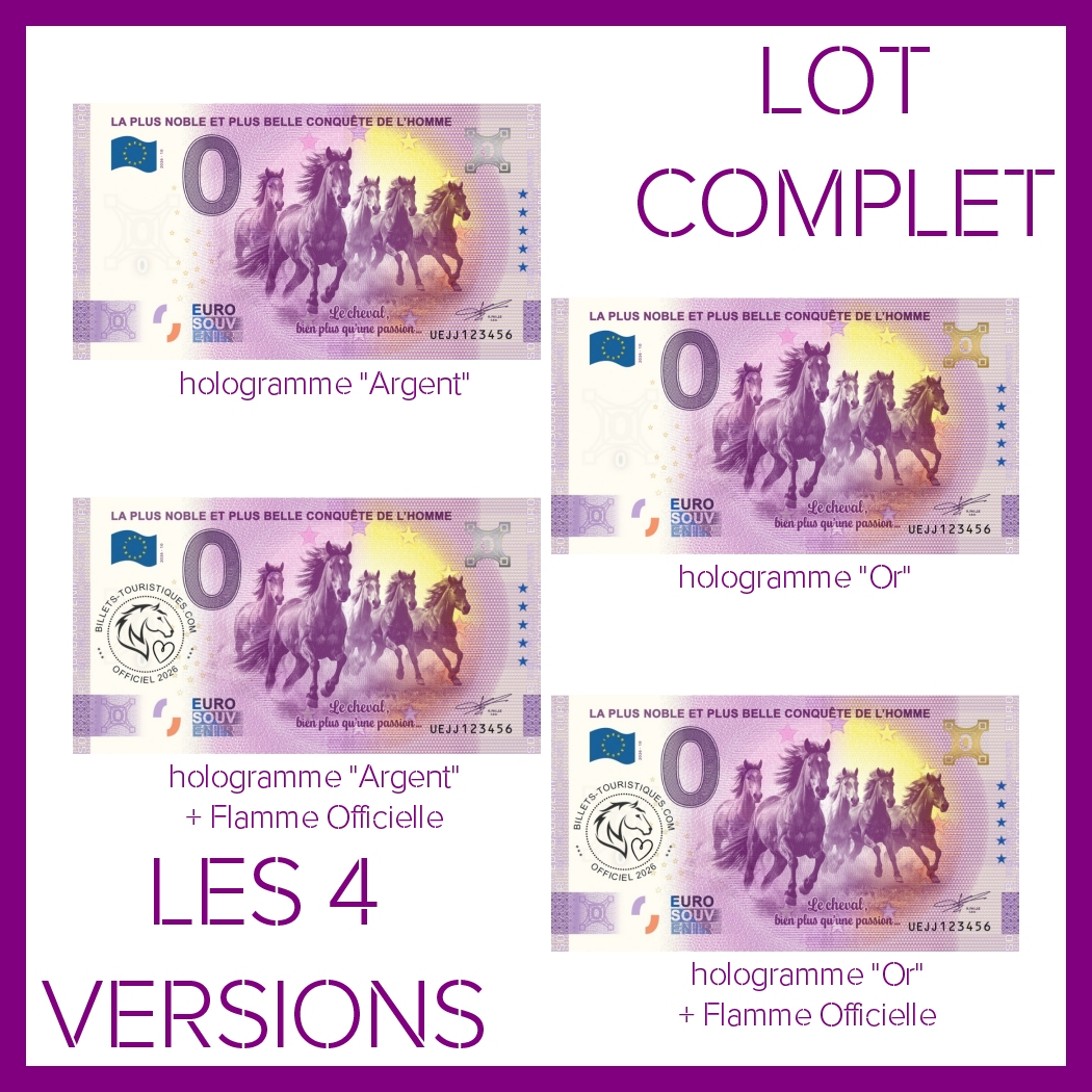 LOT complet 4 versions - LA PLUS NOBLE ET PLUS BELLE CONQUETE DE L'HOMME - UEJJ 2026-10