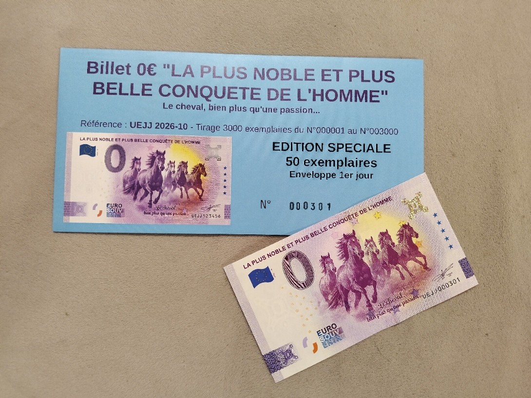 Enveloppe COLLECTOR "1er jour" 50ex. - LA PLUS NOBLE ET PLUS BELLE CONQUETE DE L'HOMME - UEJJ 2026-10 – Image 2